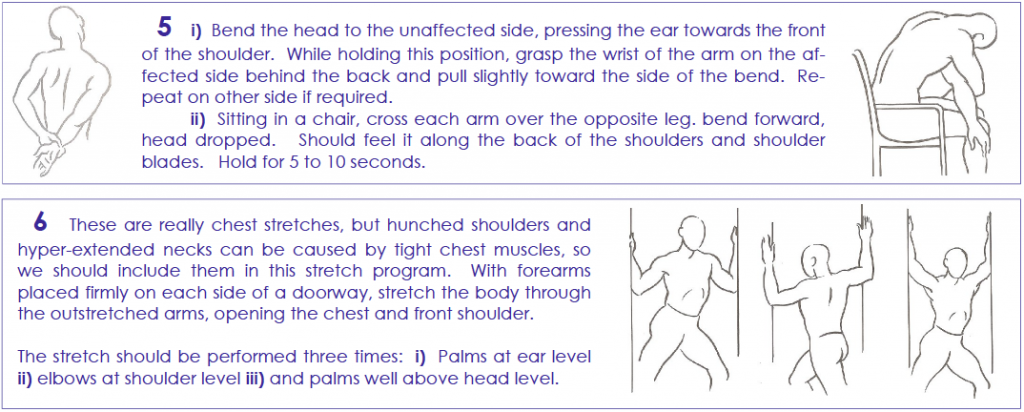 sore neck and shoulder stretches